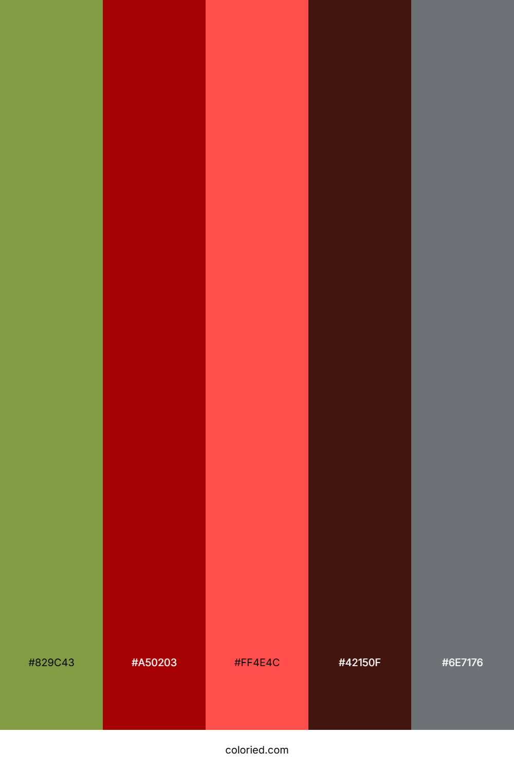 Olive Crimson Shadow Palette