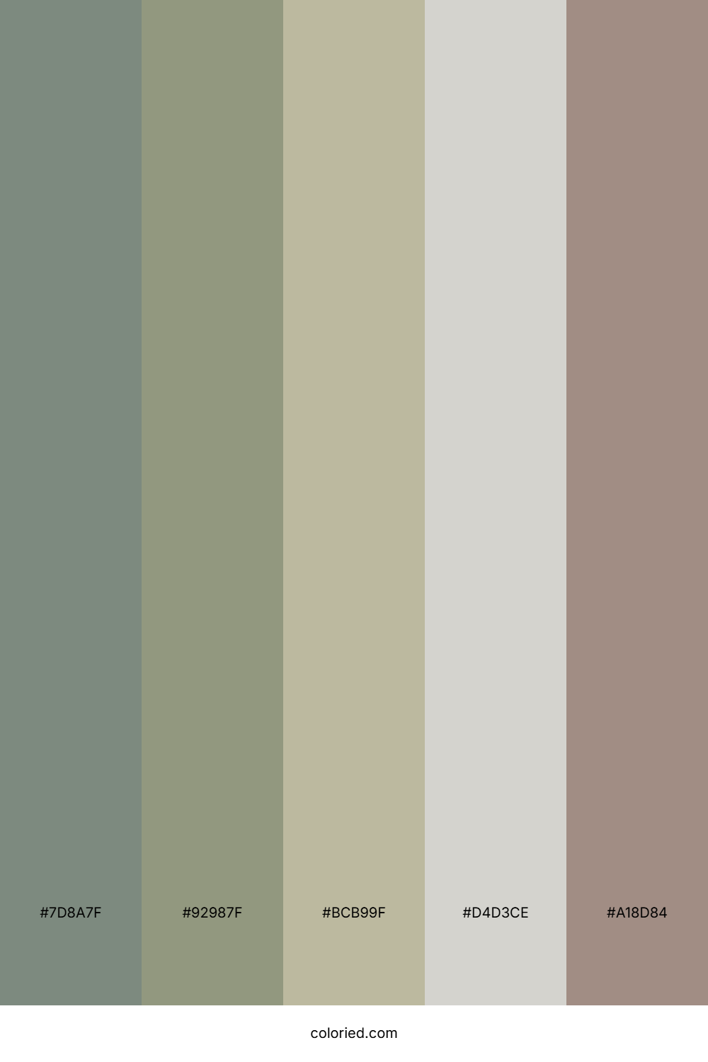Olive Drab And Beige Color Palette