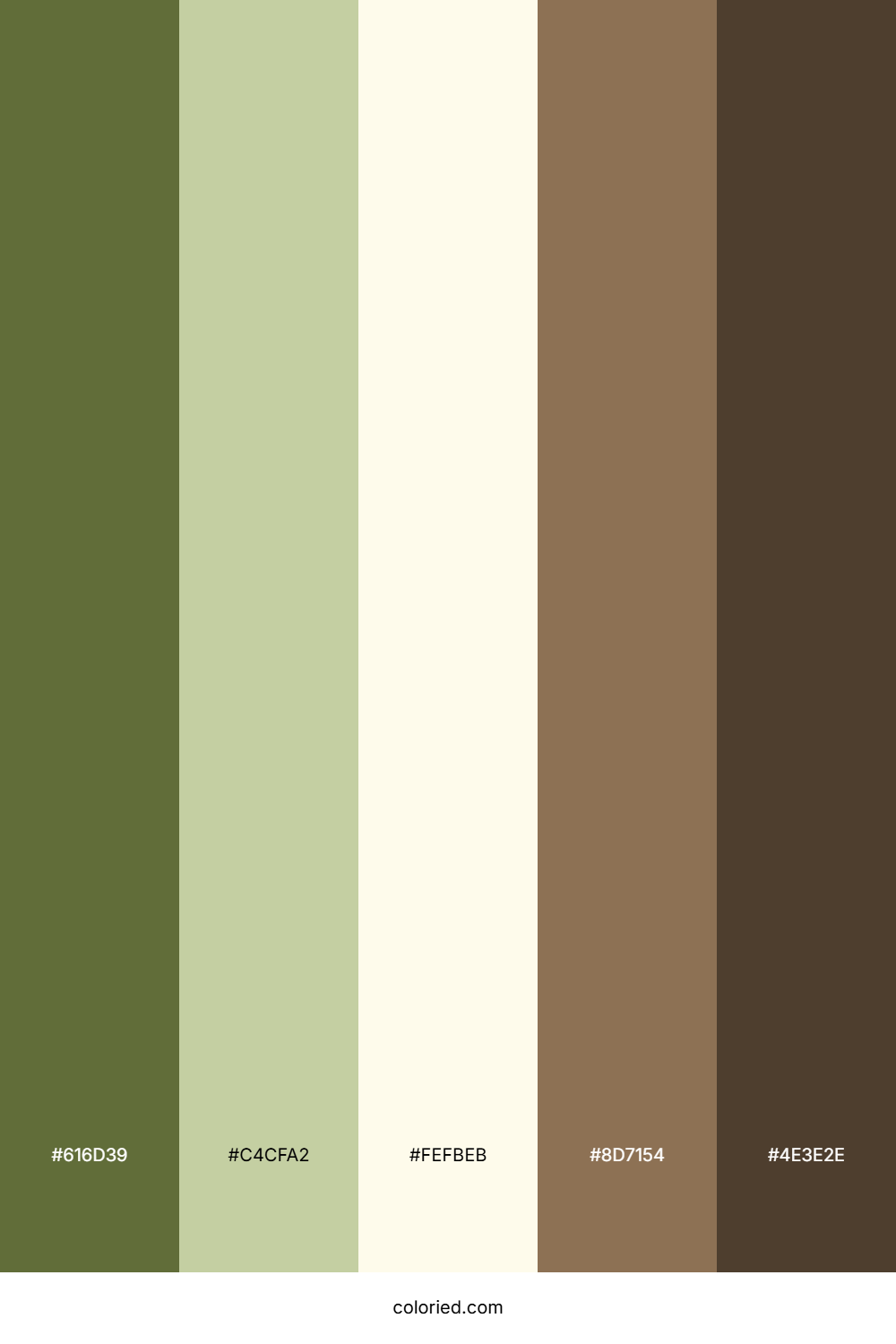 Olive Drift Color Palette