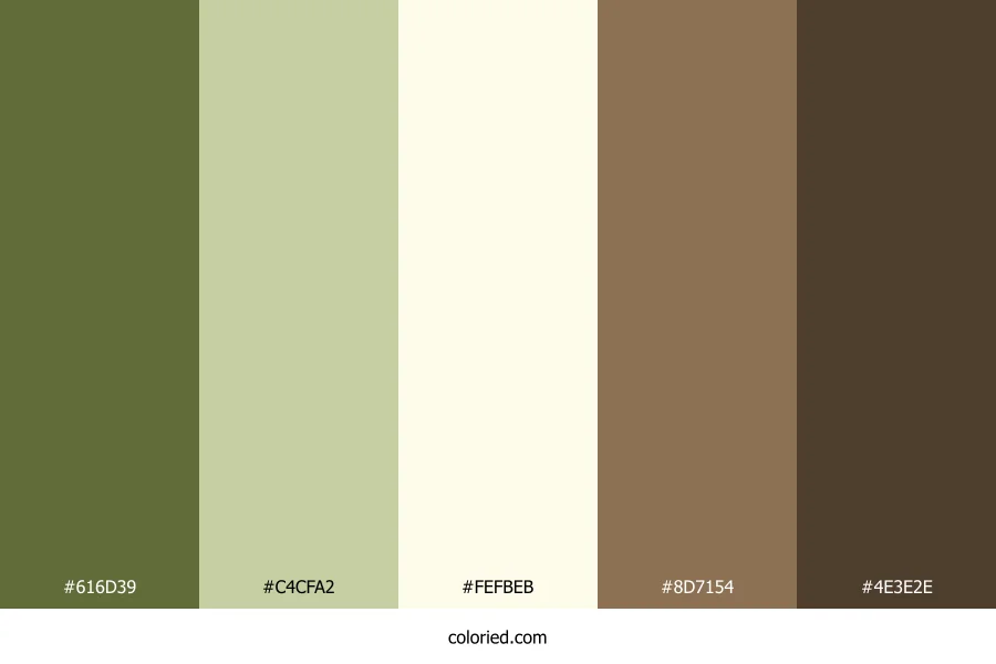 Olive Drift Color Palette