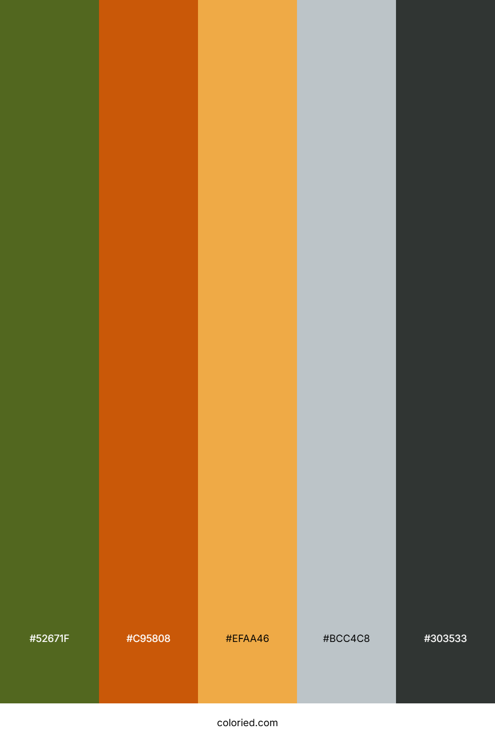 Olive Ember Glow Color Palette