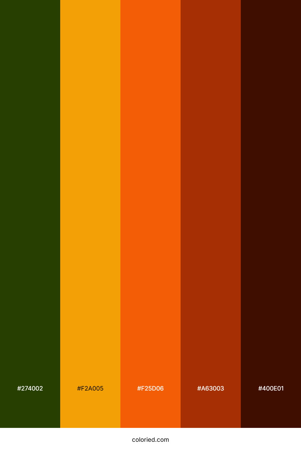 Olive Gold Ember Color Palette