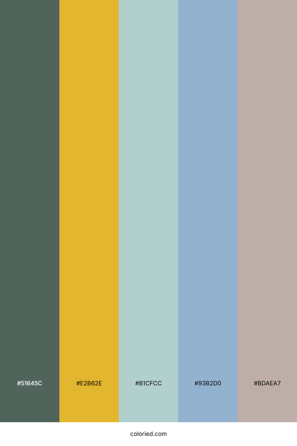 Olive Gold Harbor Color Palette