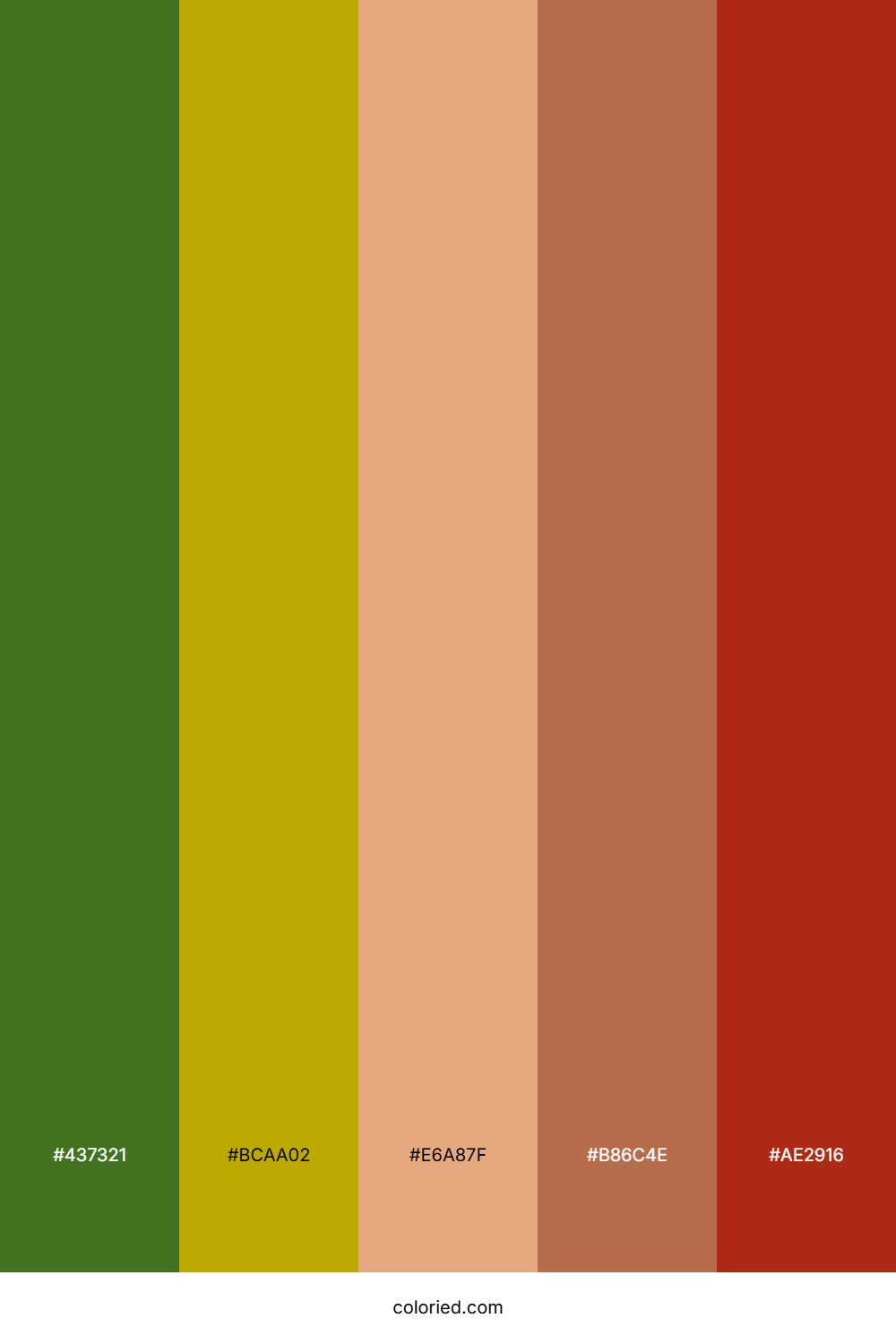 Olive Gold Hearth Palette