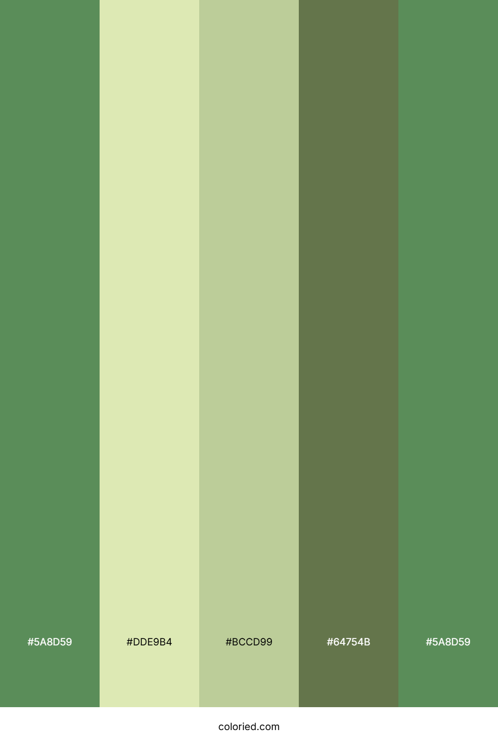 Olive Green And Pale Lime Color Palette