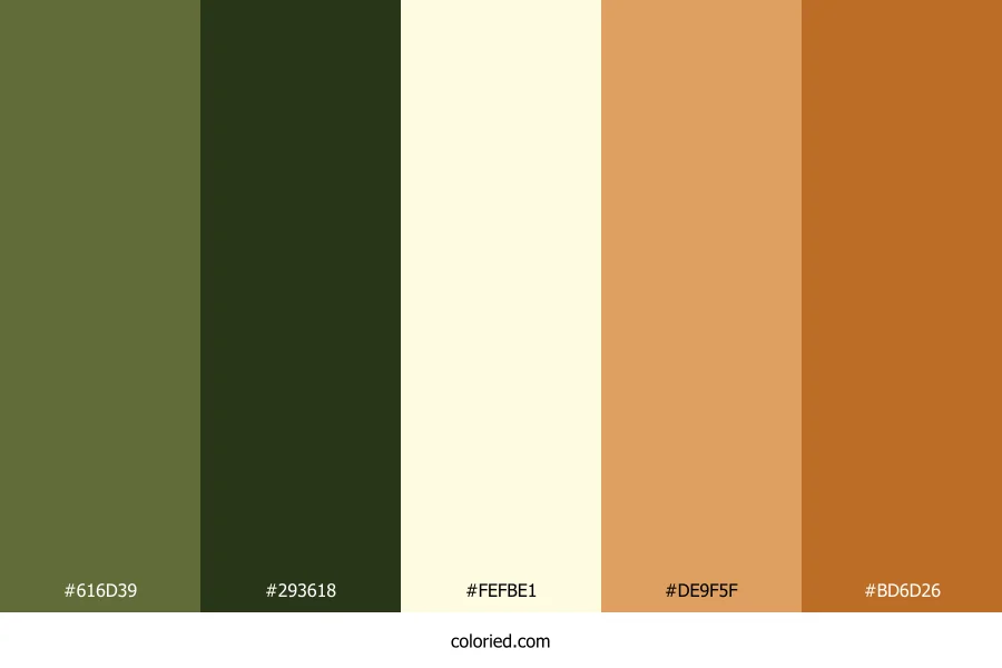 Olive Harvest Glow Color Palette
