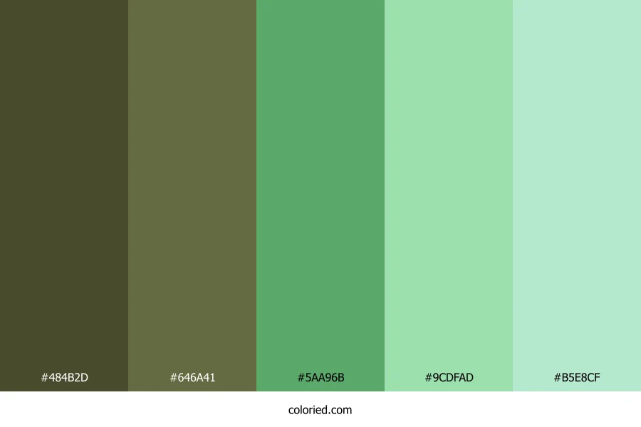 Olive Mint Garden Color Palette