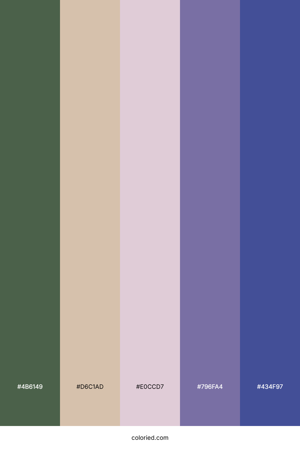 Olive Mist Grove Color Palette