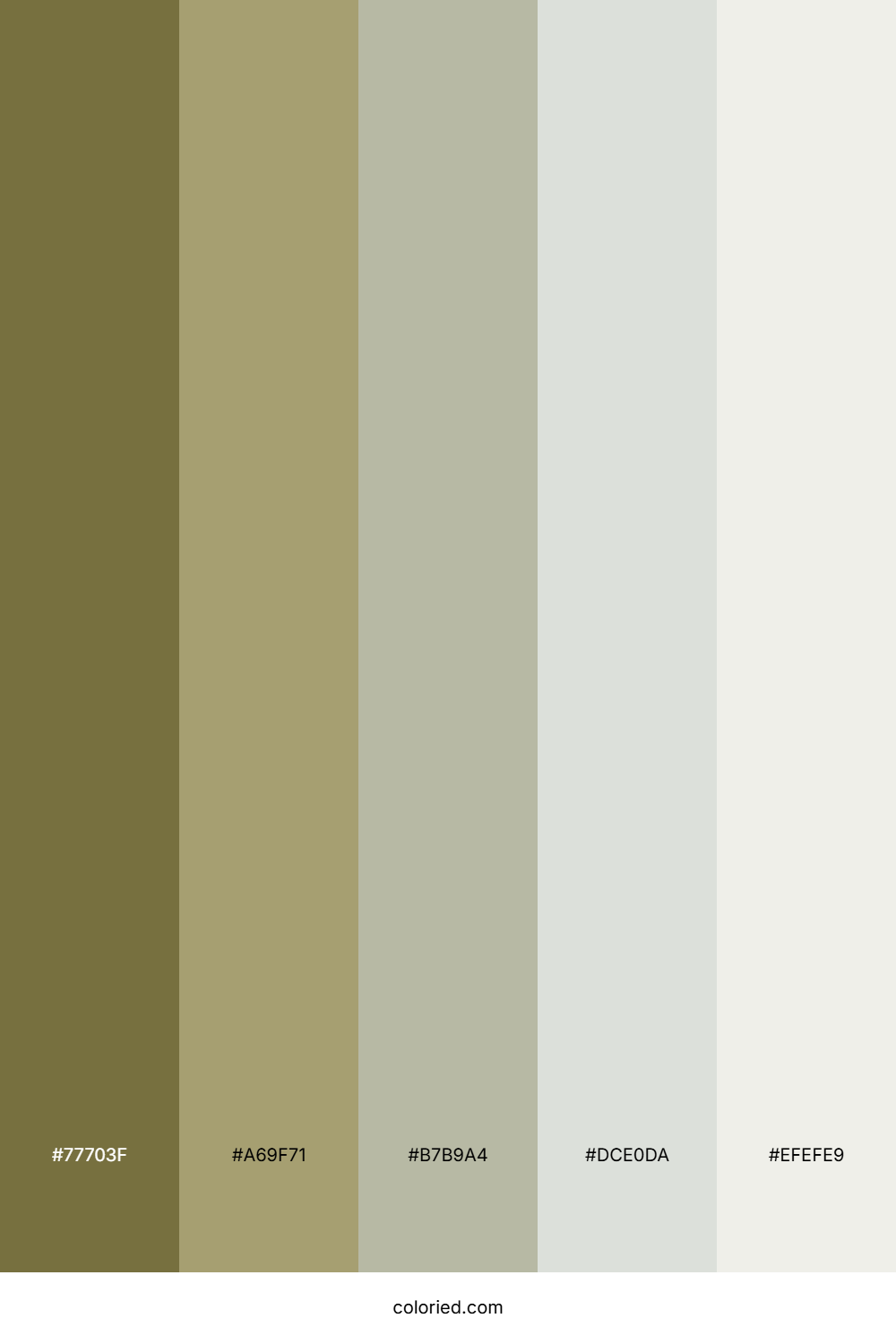 Olive Moss Canopy Color Palette