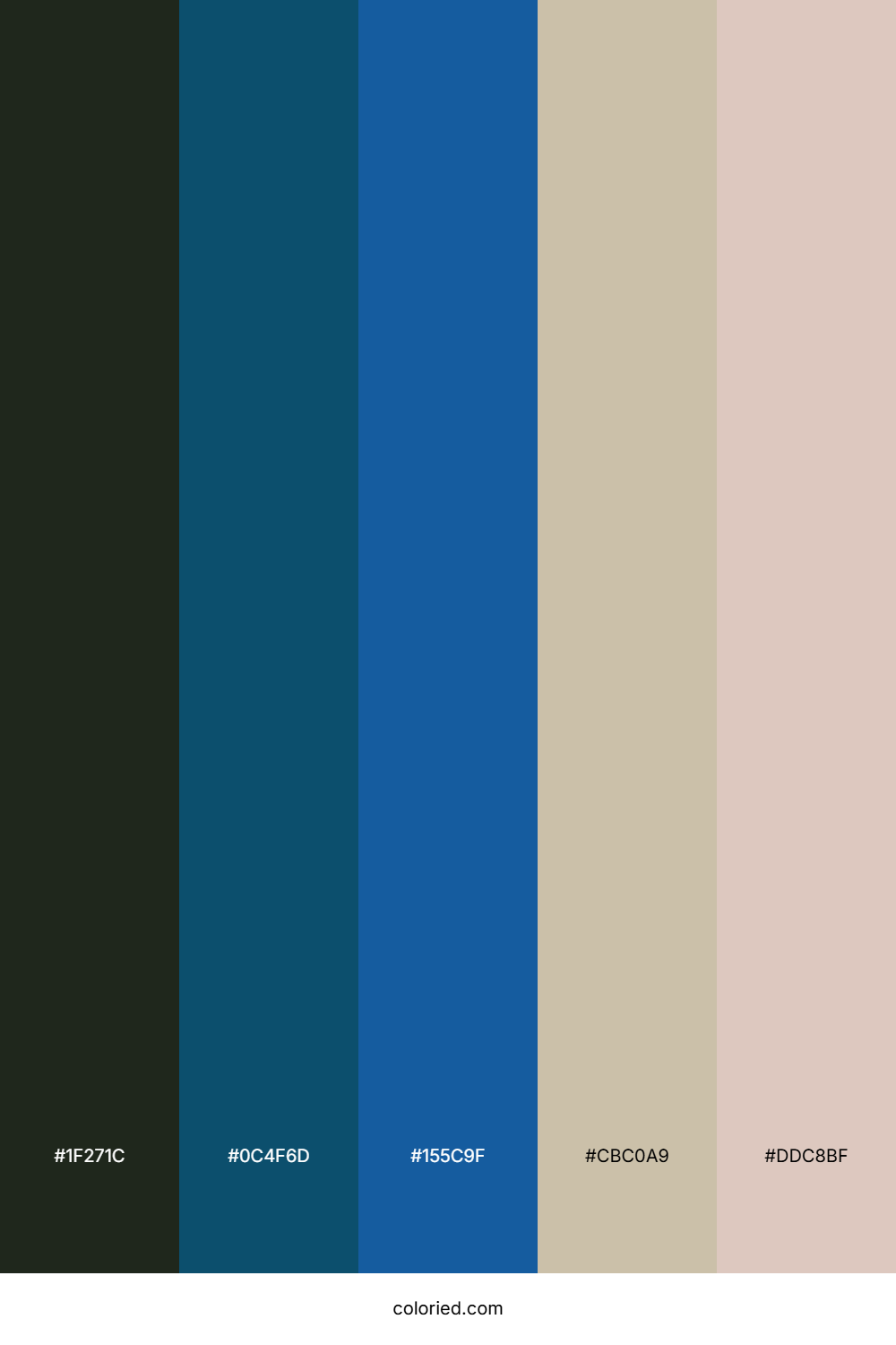 Olive Navy Sand Color Palette