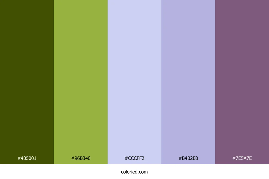 Olive Pastel Dream Color Palette