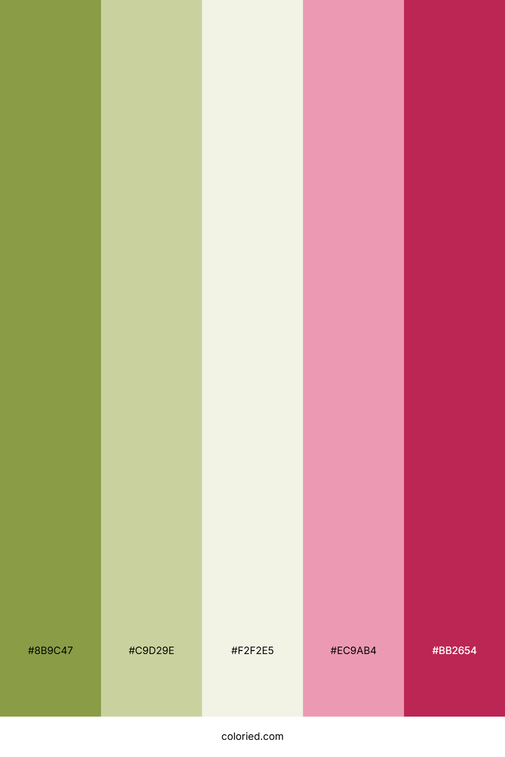 Olive Rose Harmony Color Palette