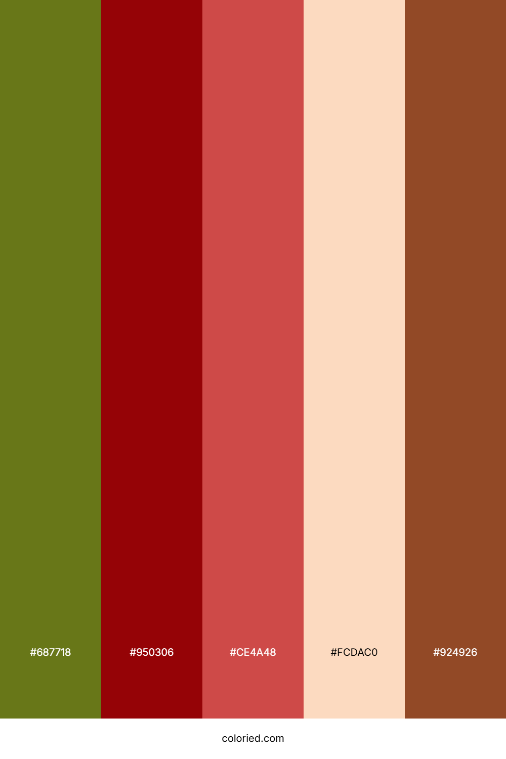 Olive Ruby Horizon Palette