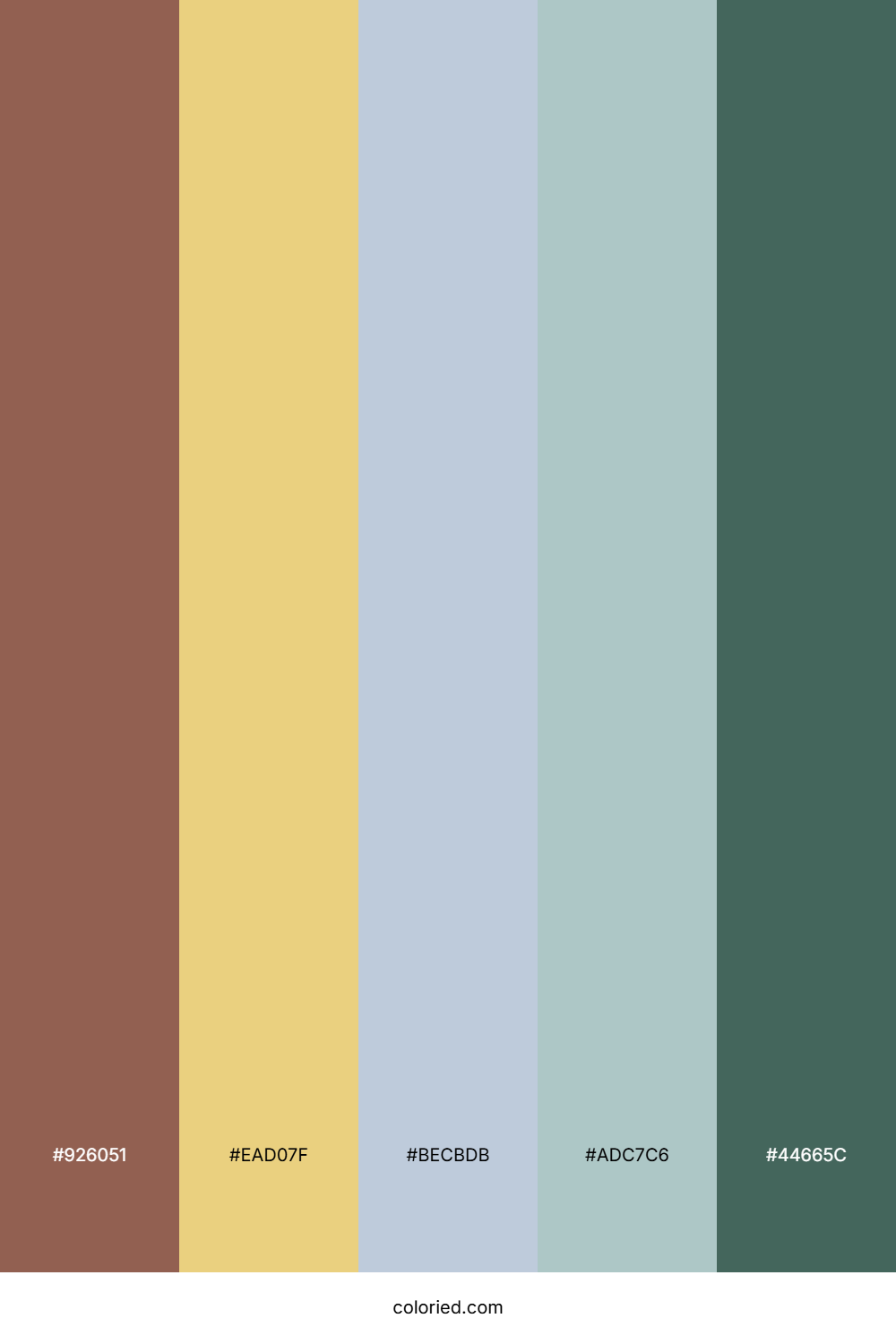 Olive Stone Harbor Color Palette