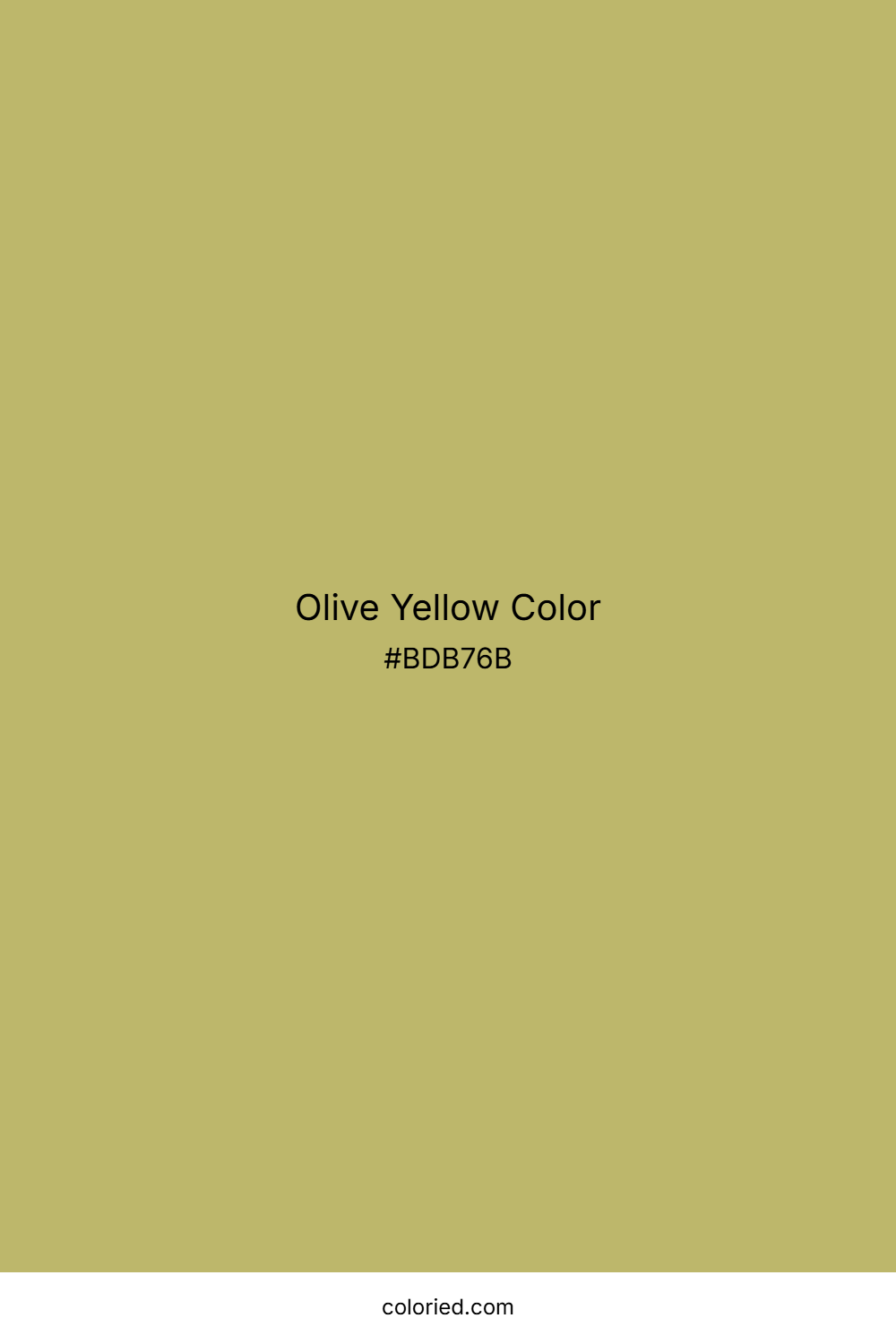 Olive Yellow Color
