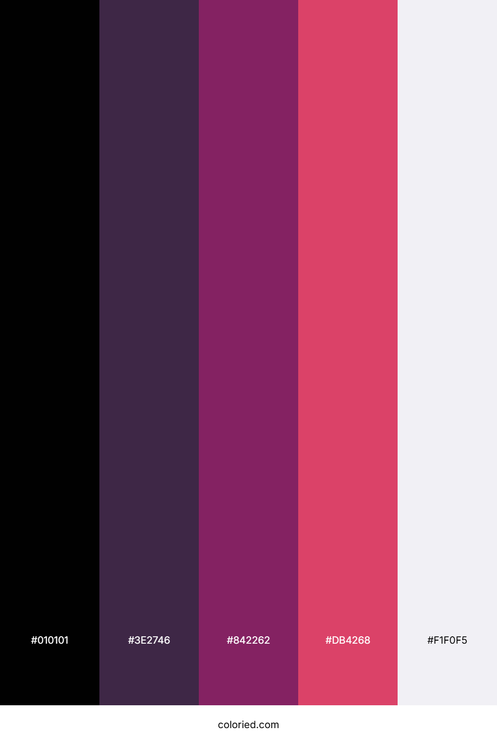 Onyx and Rose Color Palette