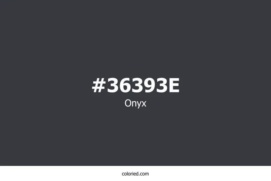 Onyx Color Hex Code