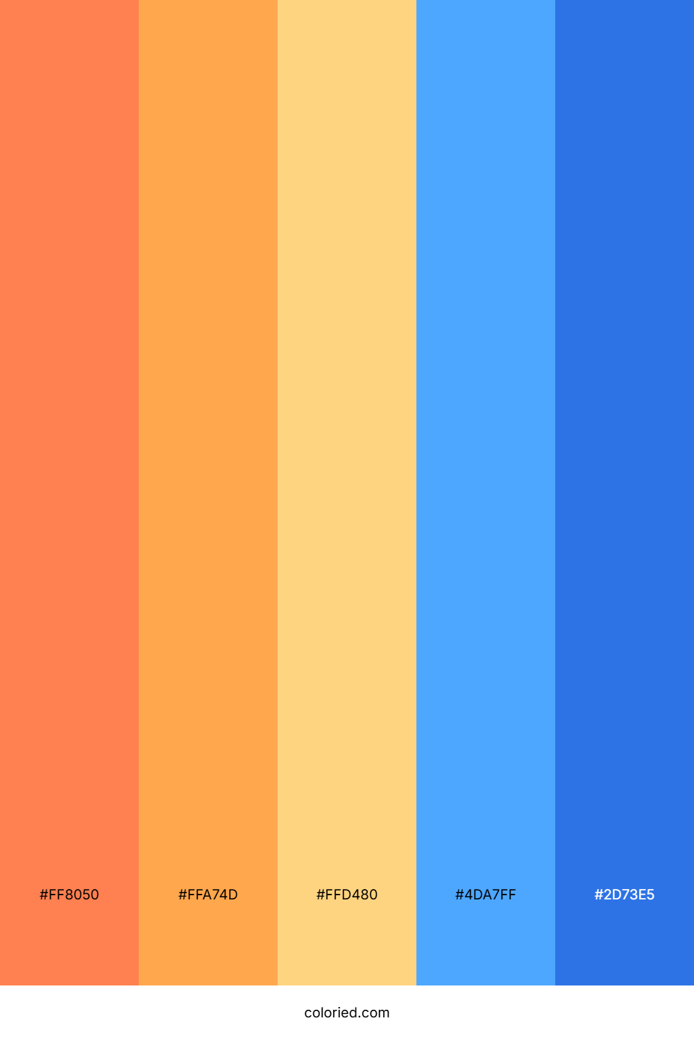 Orange and Blue Color Palette