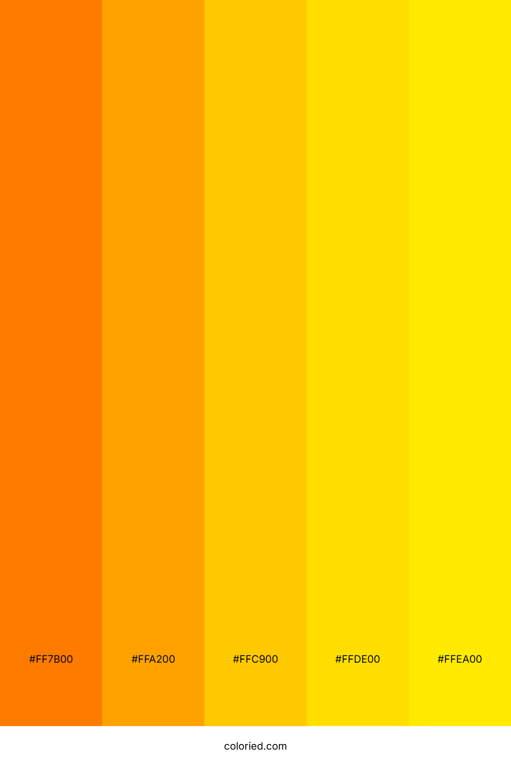 Orange and Goldenrod Color Palette