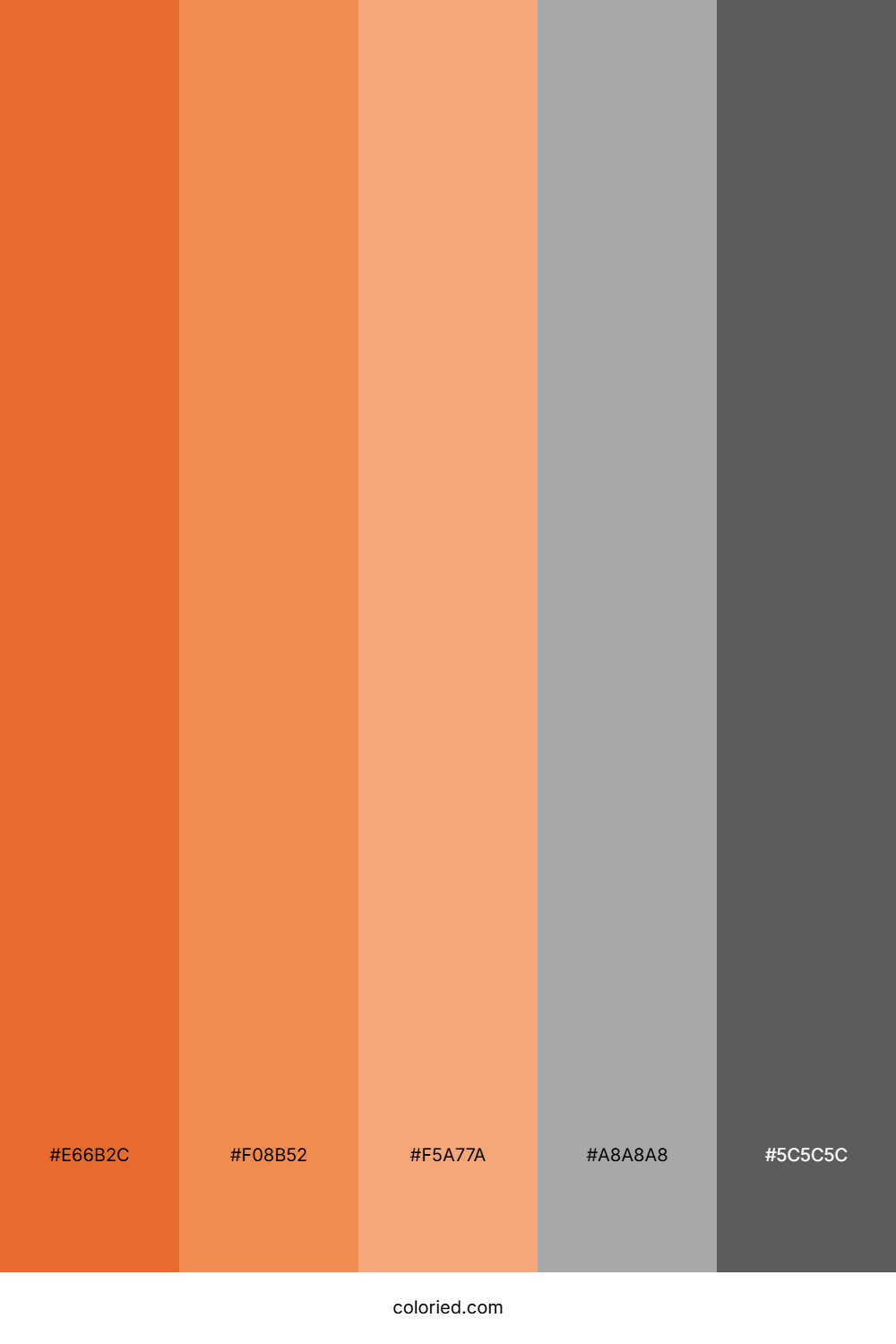 Orange and Grey Color Palette