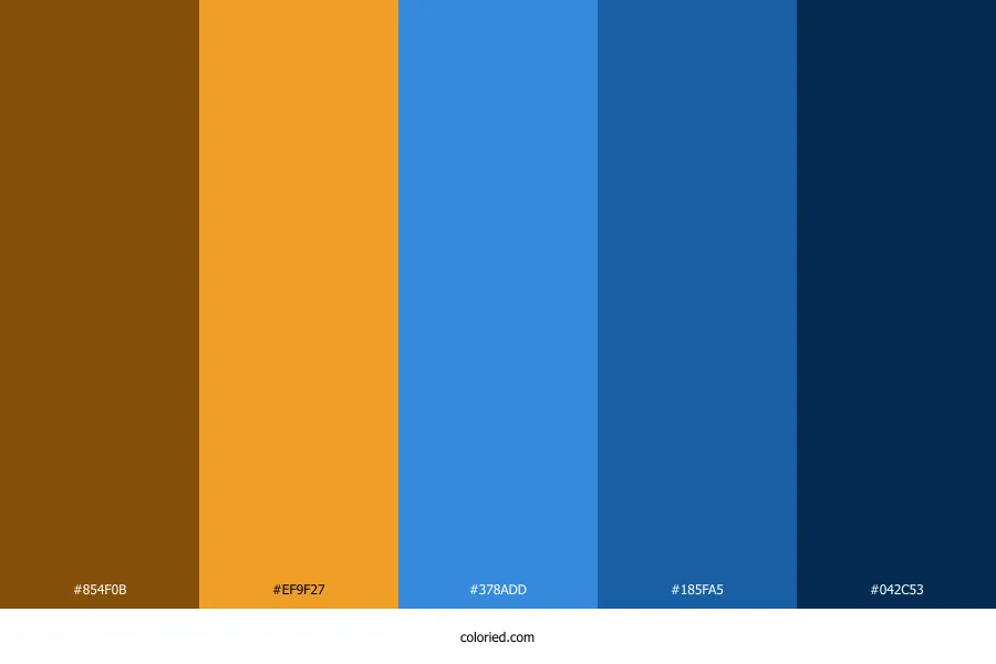 Orange Blue Color Palette