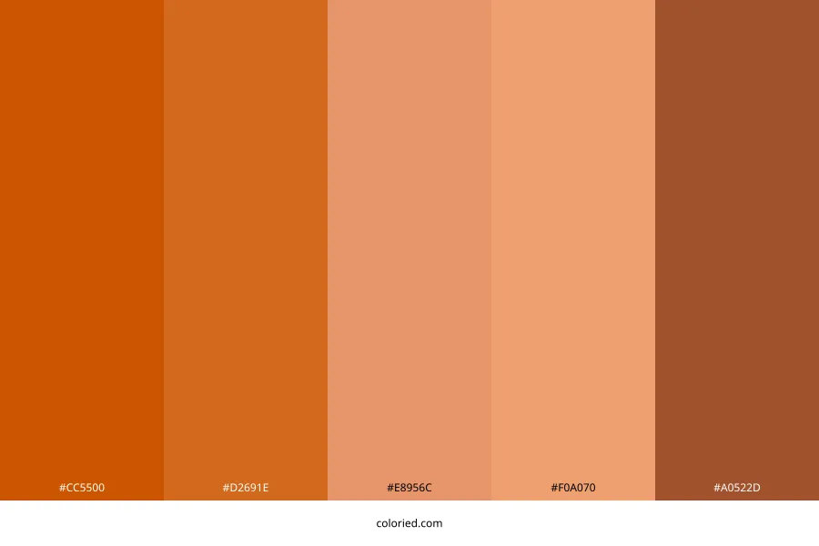 Orange Brick Color Palette
