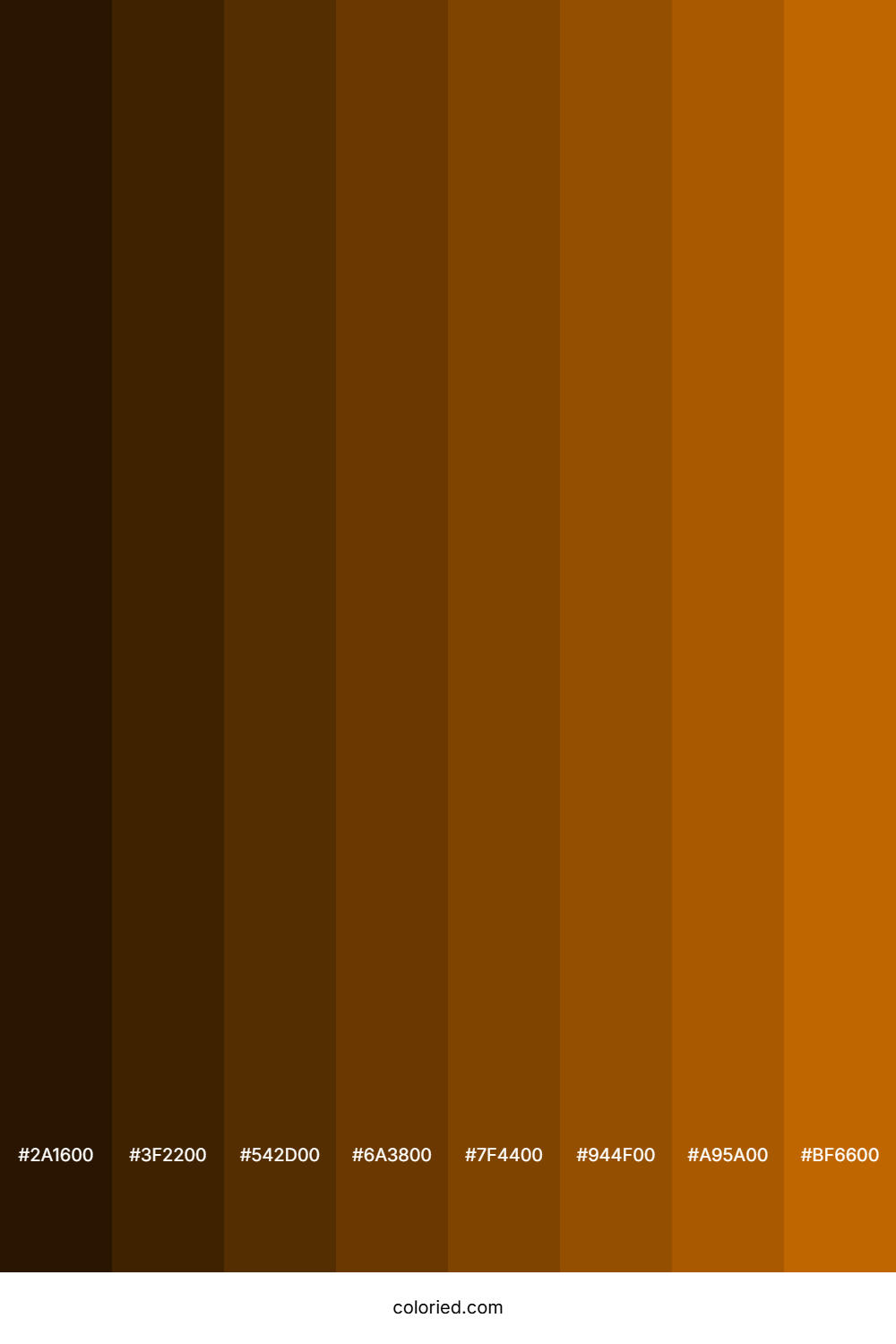 Orange Brown Color Shades