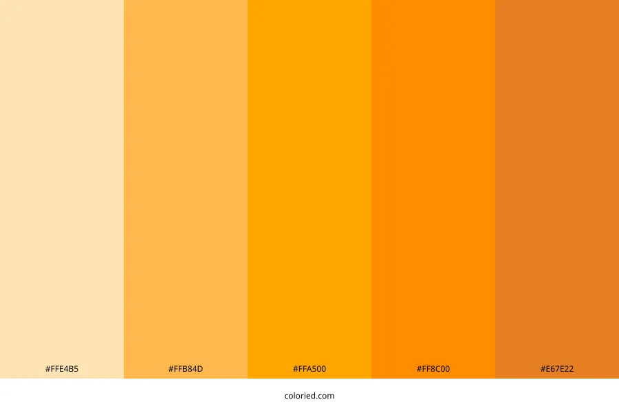 Orange Color Palette