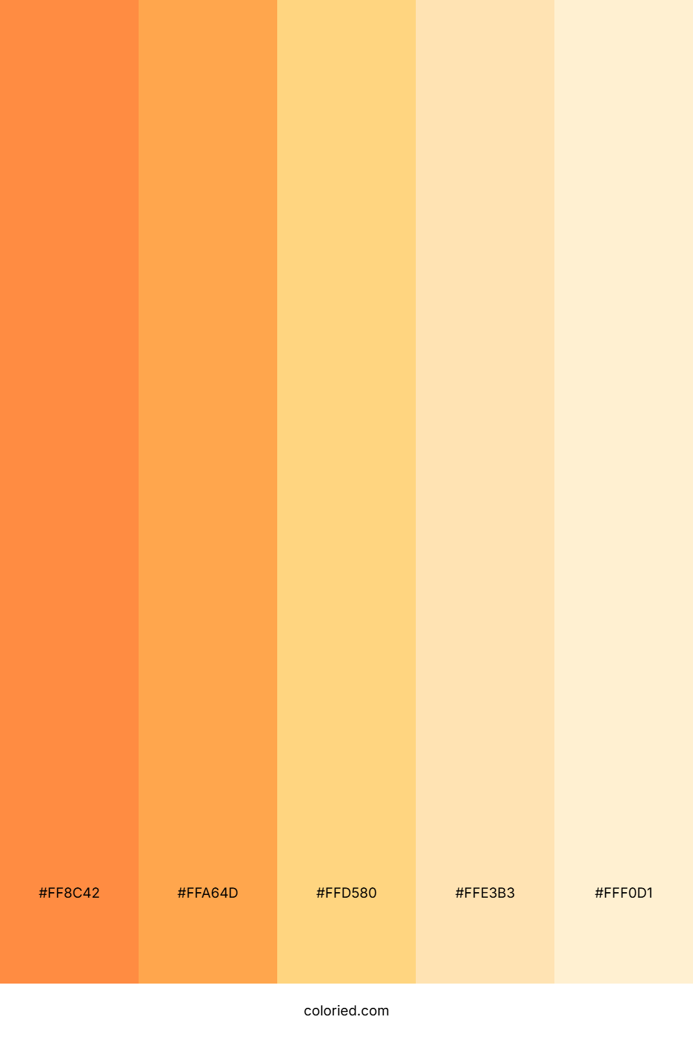 Orange Creamsicle Color Palette