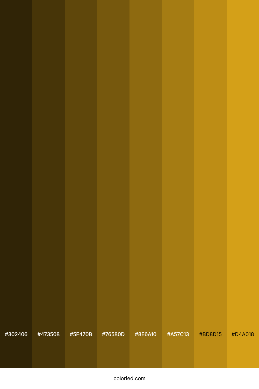 Orange Gold Color Shades