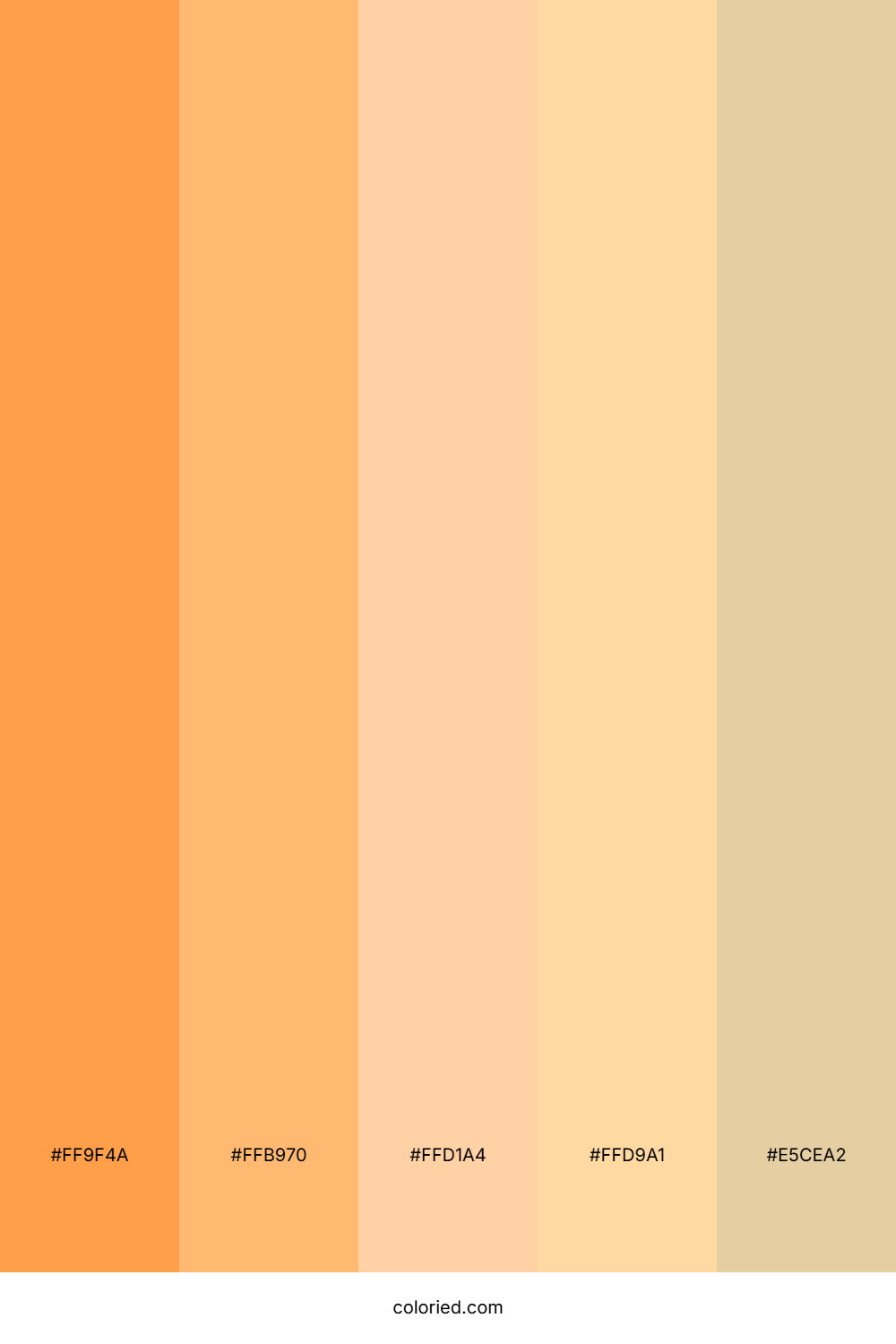 Orange Gradient Color Palette