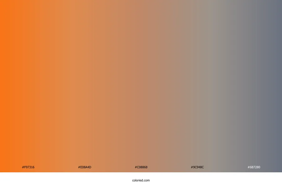 Orange Gray Gradient