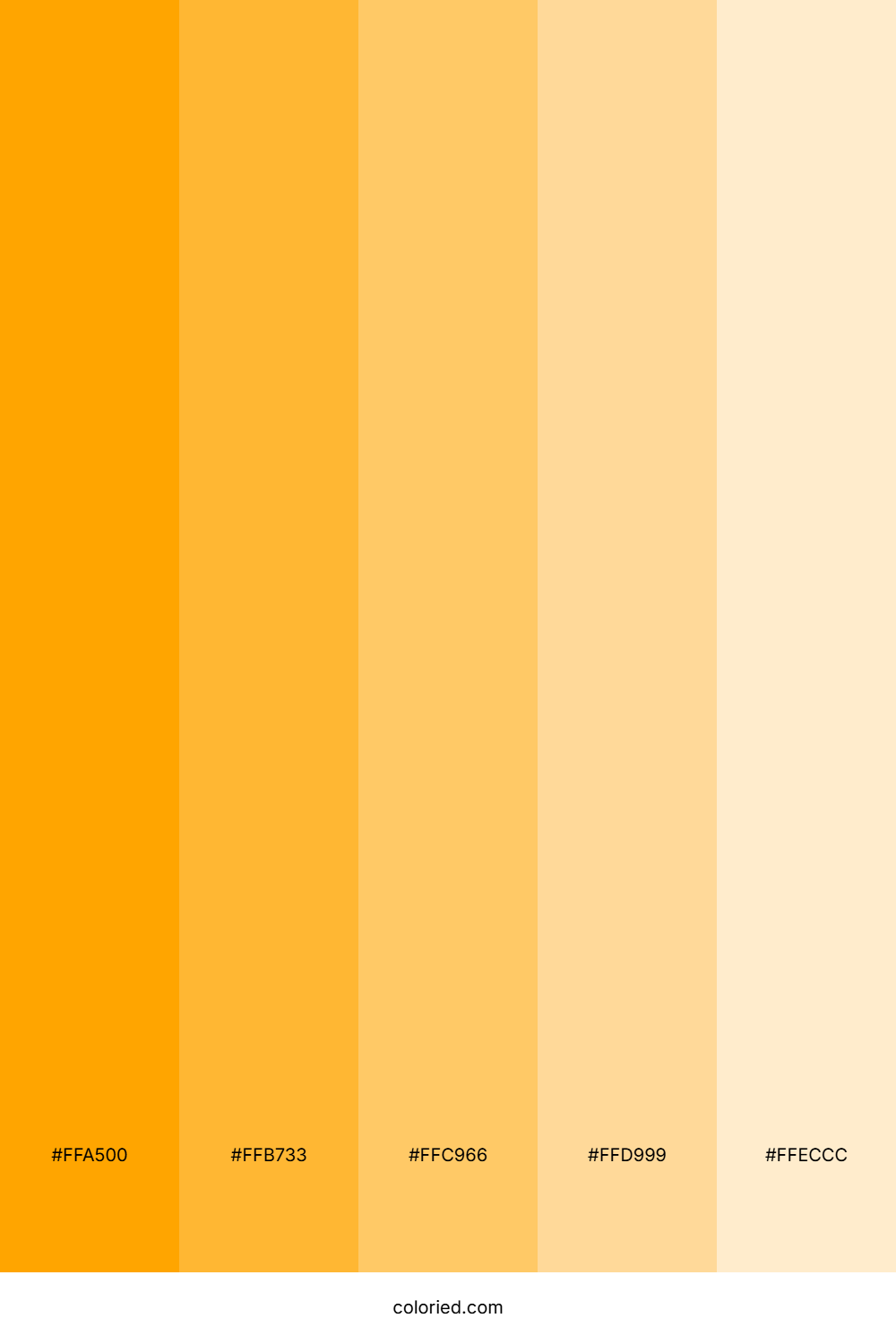 Orange Light Color Palette