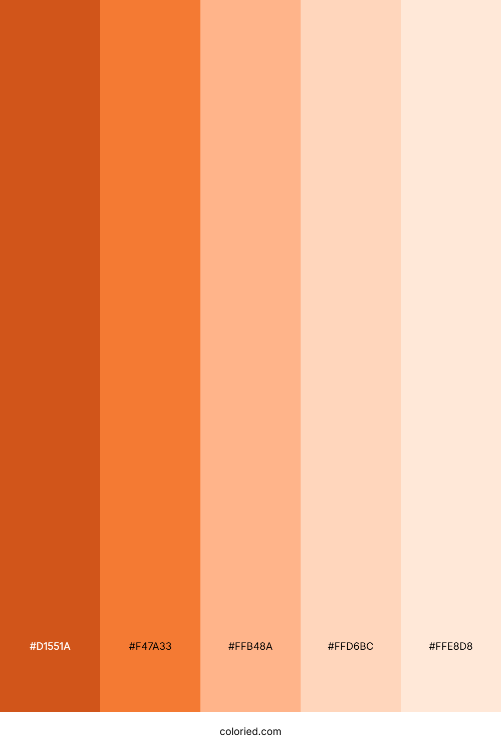 Orange Peach Color Palette