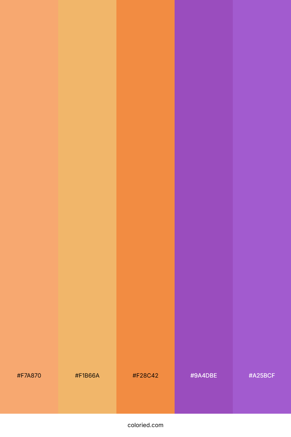 Orange-Purple Gradient Color Palette