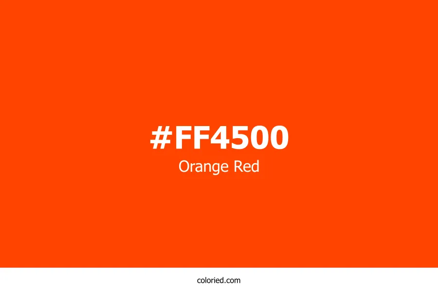 Orange Red Color Hex Code