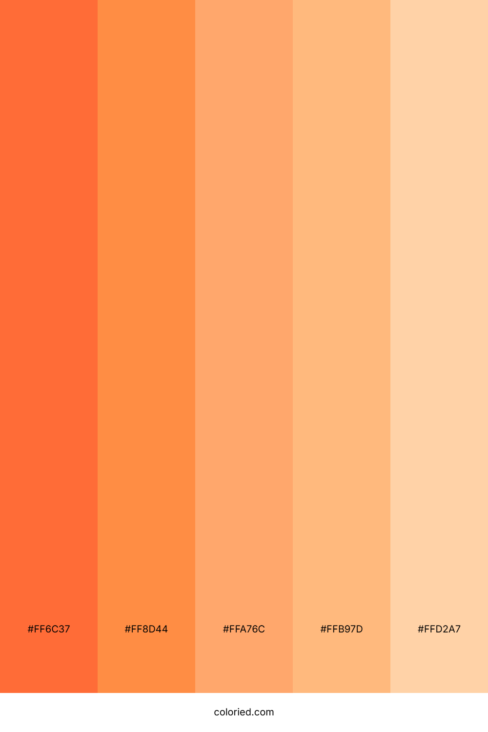 Orange Sunset Color Palette