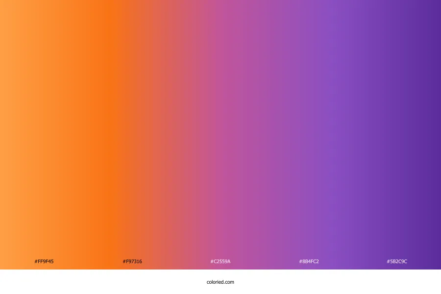 Orange to Purple Gradient