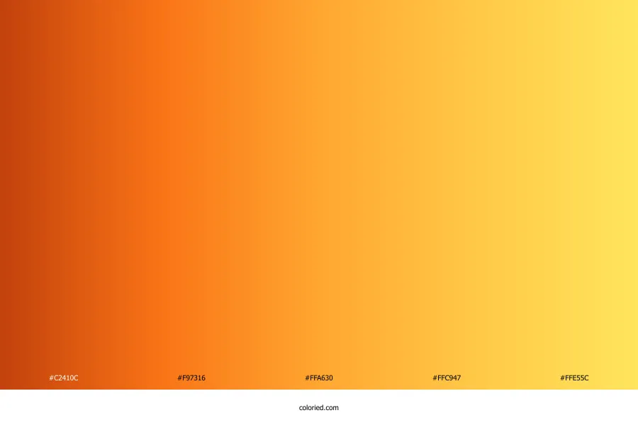 Orange to Yellow Gradient