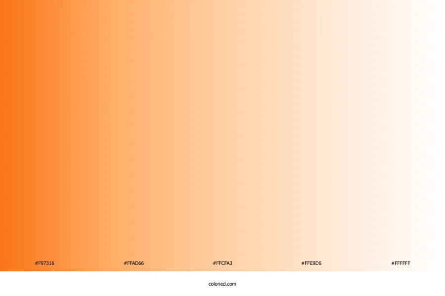 Orange White Gradient