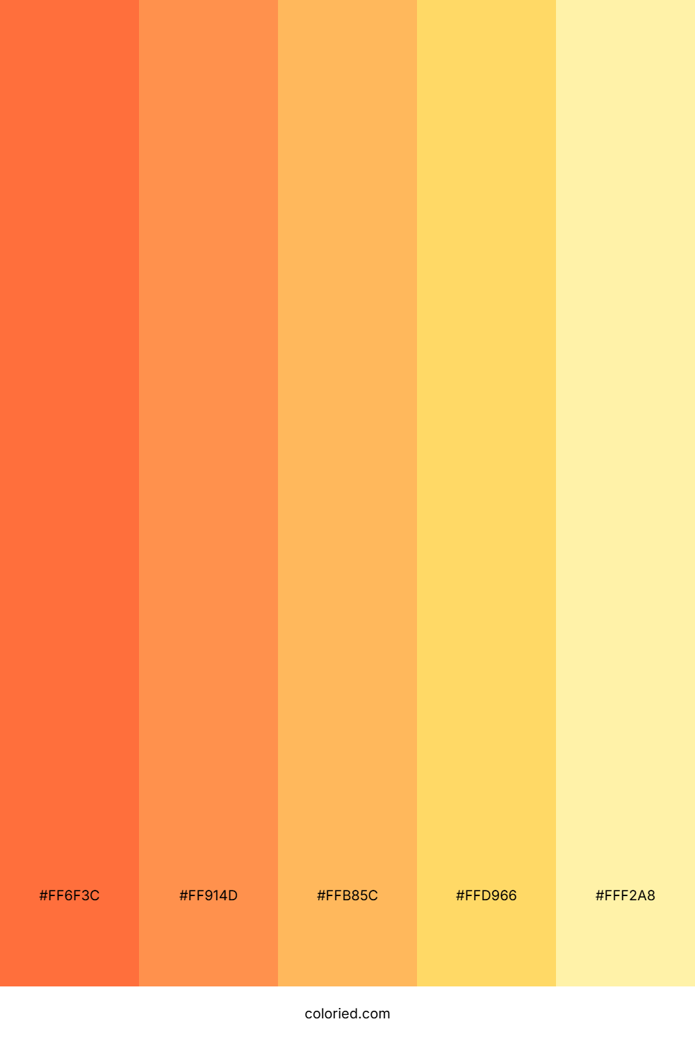 Orange Yellow Mix Color Palette