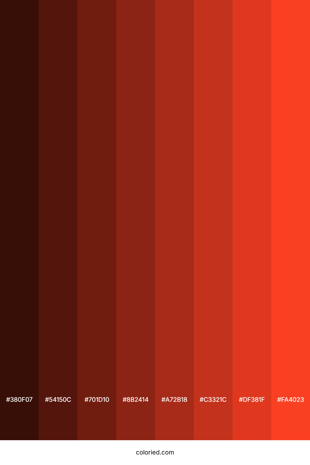 Orangey Red Color Shades