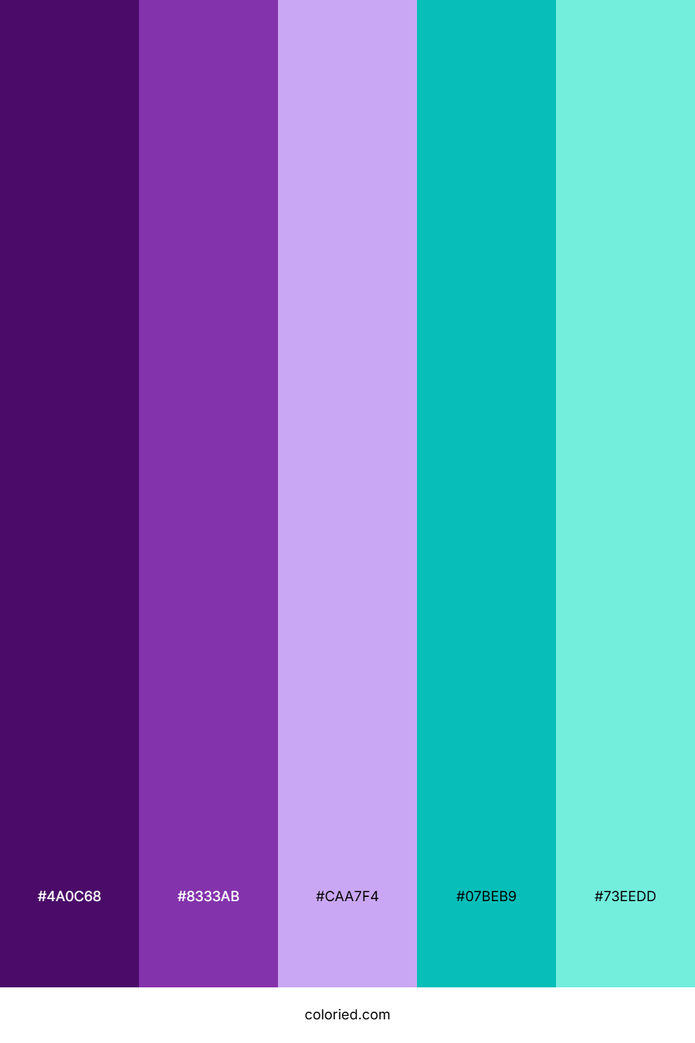 Orchid Aqua Harmony Color Palette