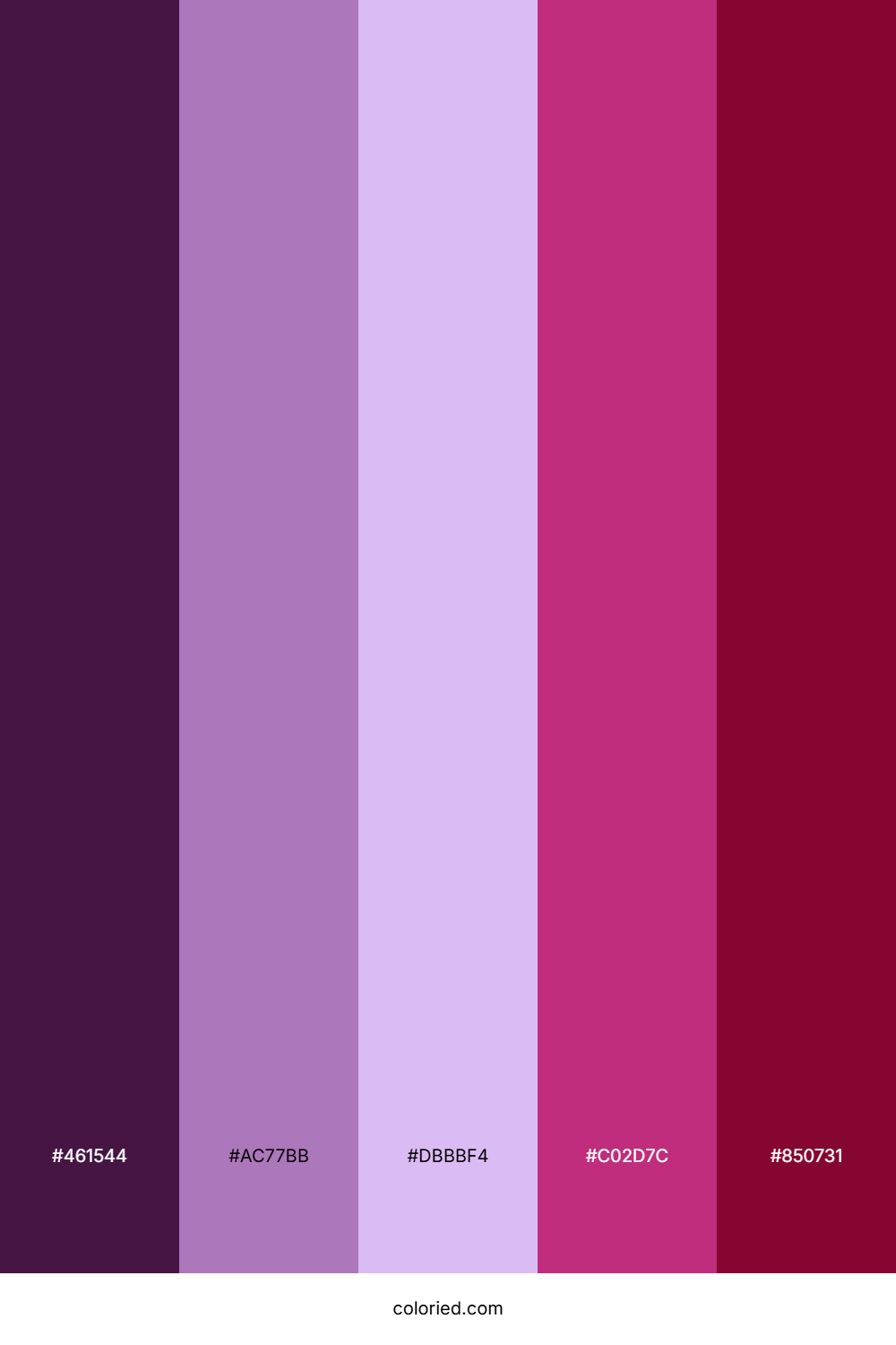 Orchid Berry Kiss Color Palette