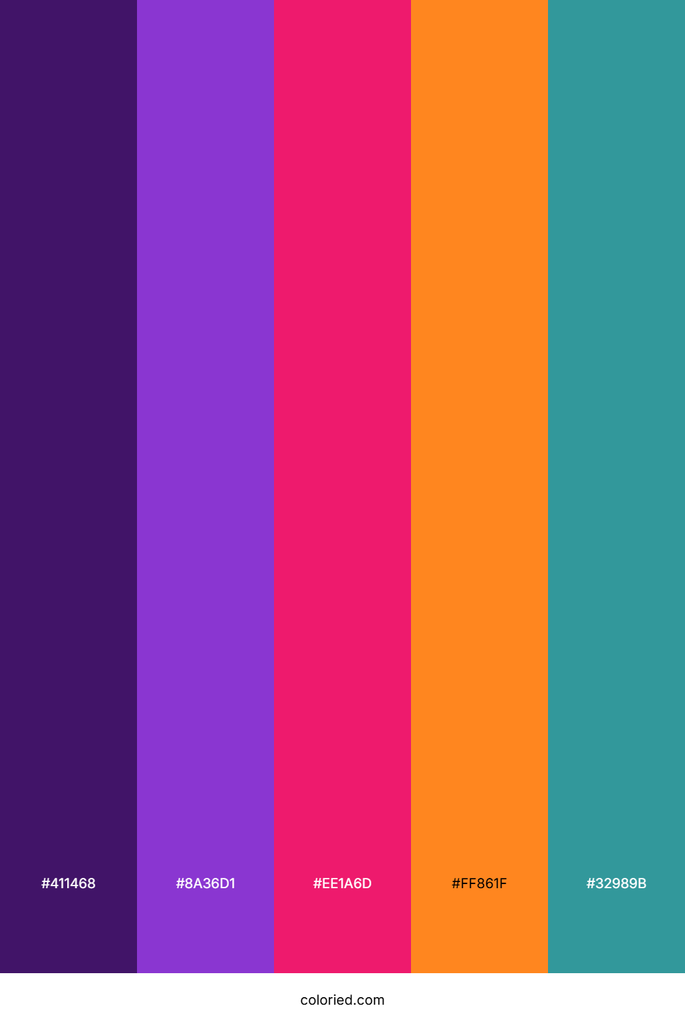 Orchid Sunset Wave Color Palette