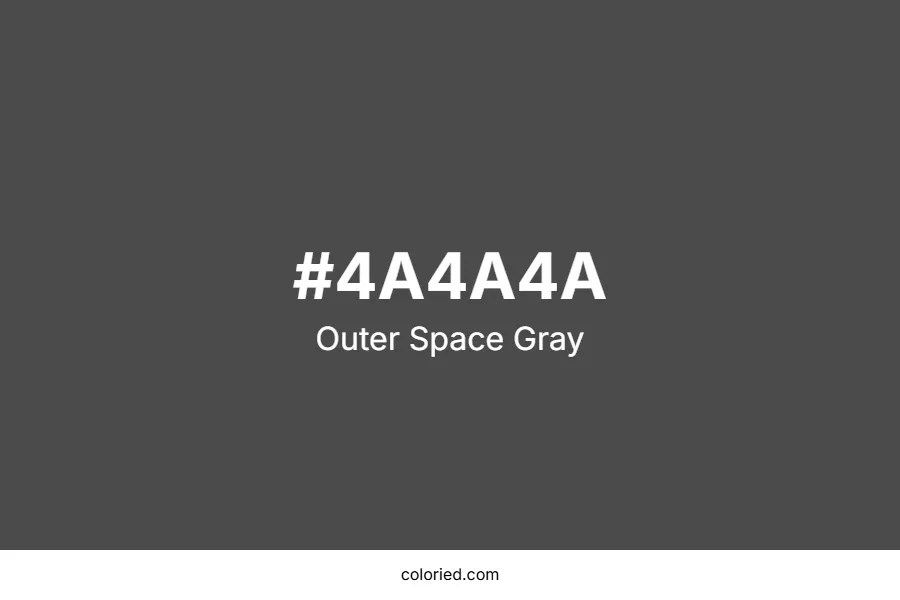 Outer Space Gray Color Hex Code