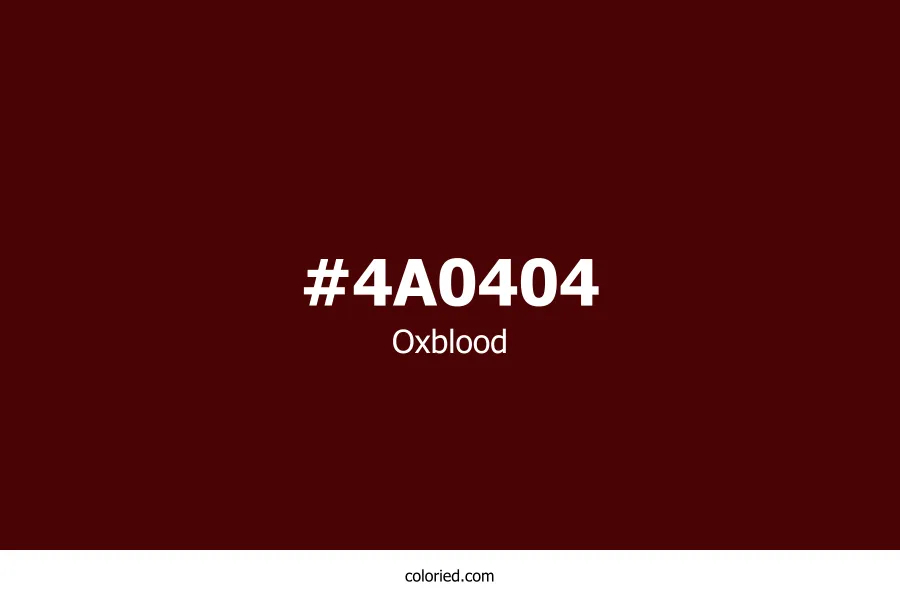 Oxblood Color Hex Code