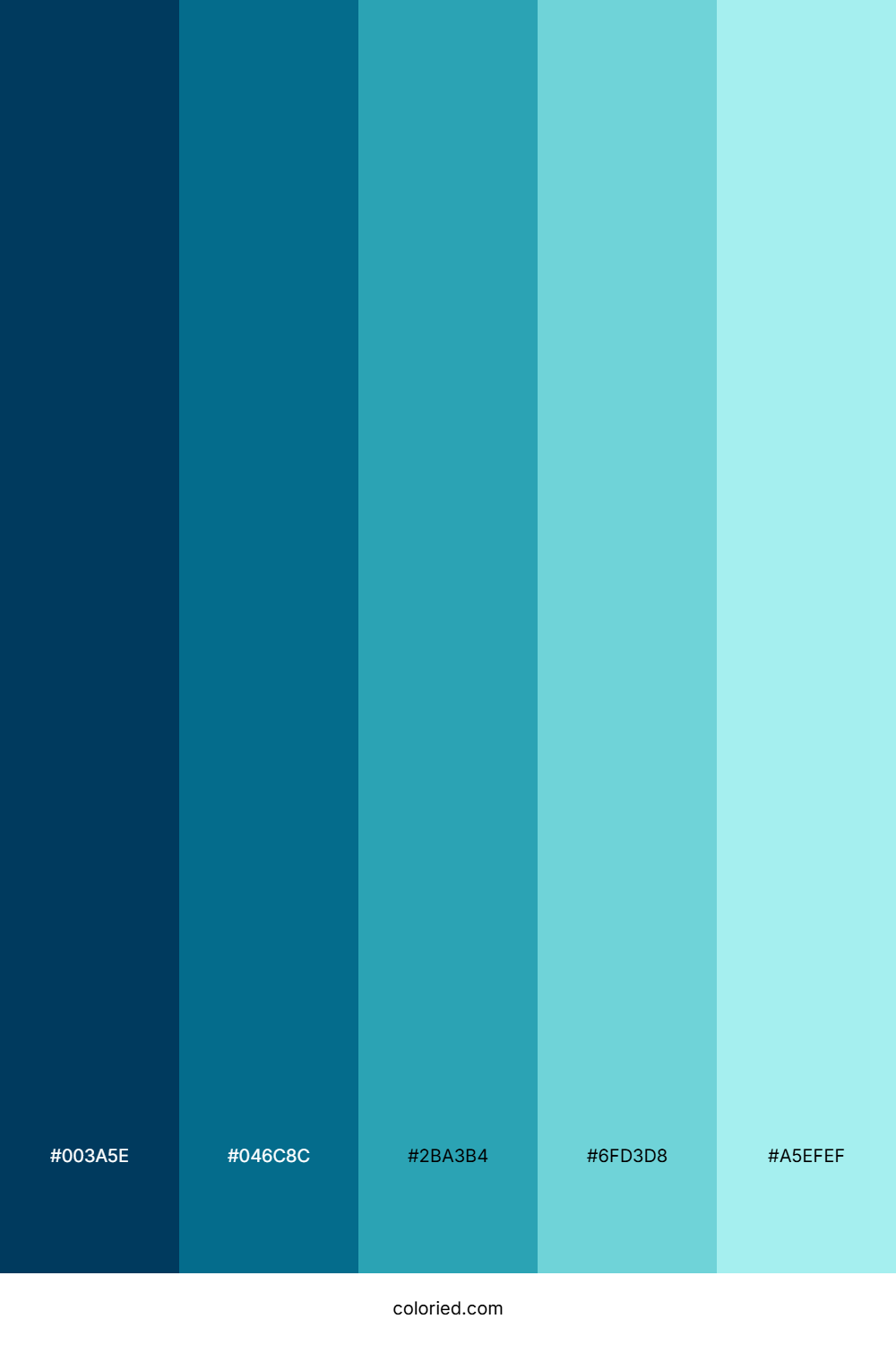 Pacific Ocean Color Palette