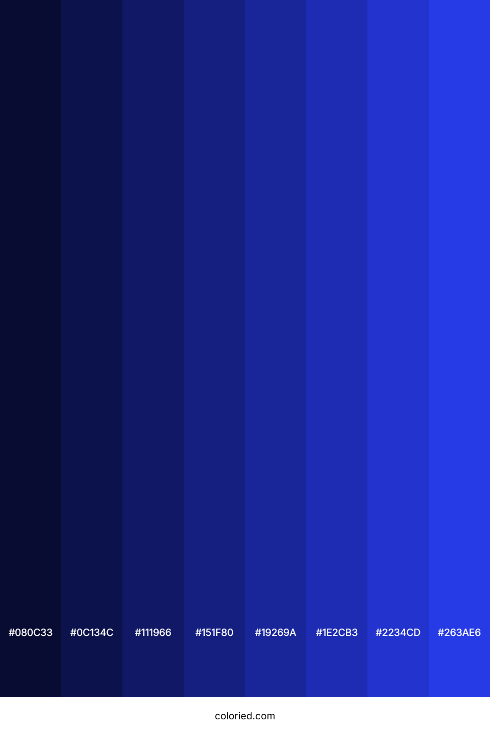 Palatinate Blue Color Shades