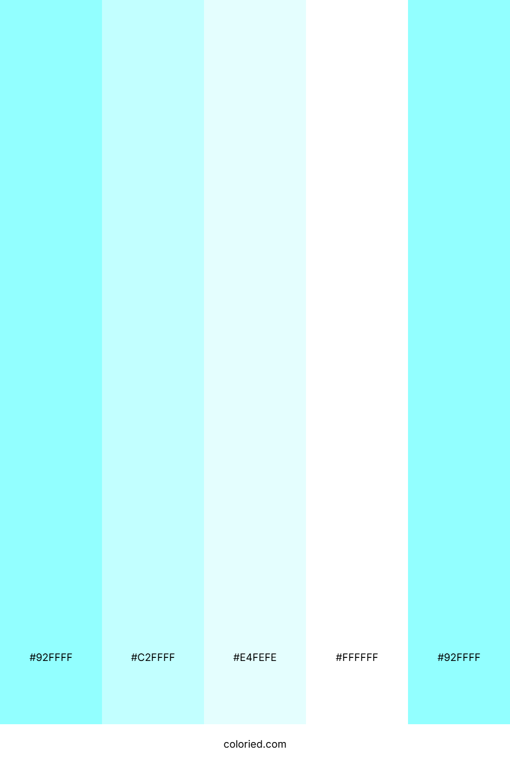 Pale Aqua And Sky Color Palette
